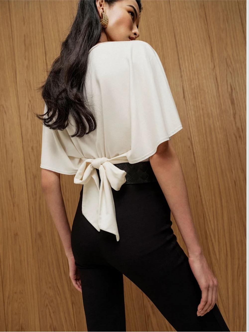 Reformation Avery Knit Top - Fior Di Latte